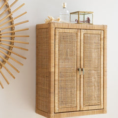 ORCHID EDITION Wall Cabinet Saigon Cane And Rattan 53cm