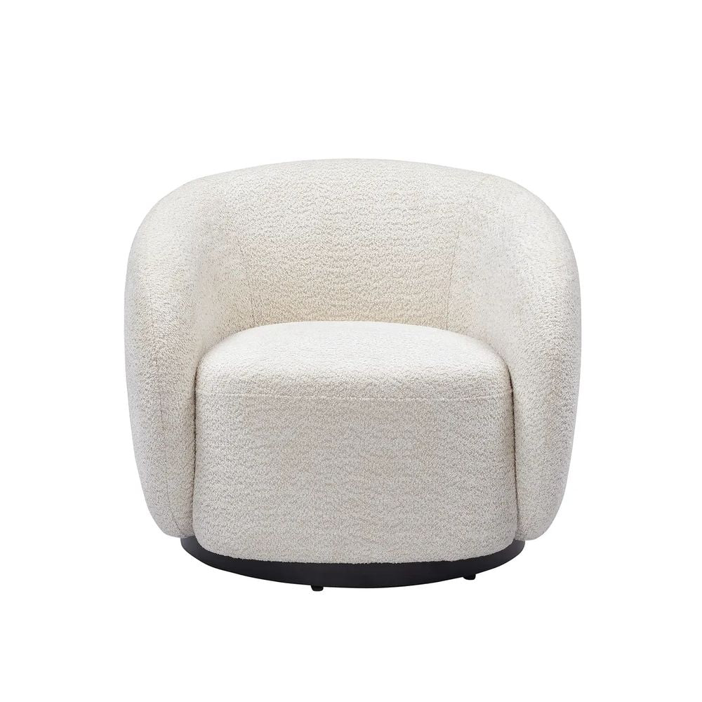 ZAGO Swivel Armchair Assa Loop Fabric Beige