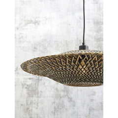 GOOD&MOJO Wall Light Bali Short Swing Arm Bamboo 60cm