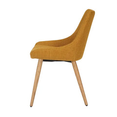 ZAGO Chair Bari Oak Legs Fabric