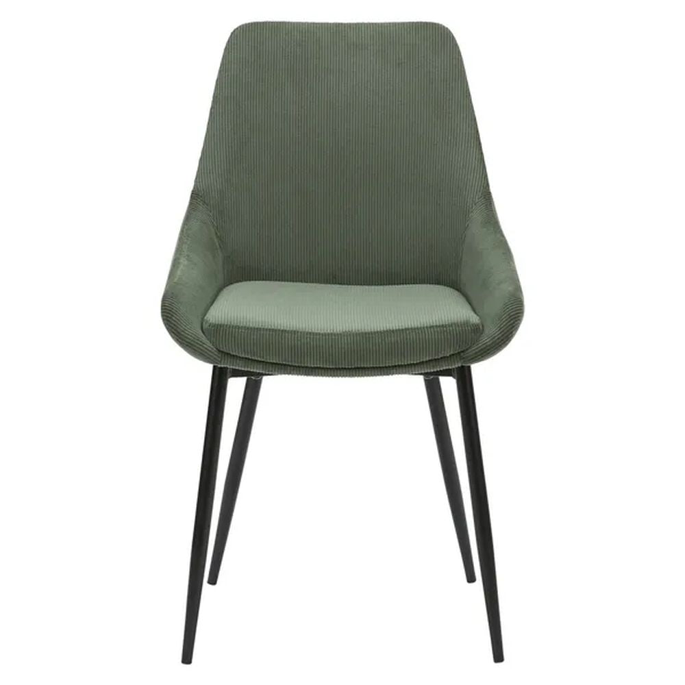 ZAGO Chair Bari Metal Legs Corduroy Fabric