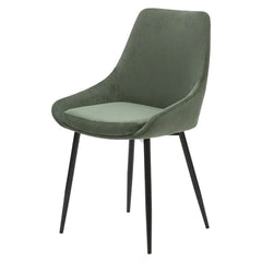 ZAGO Chair Bari Metal Legs Corduroy Fabric