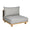 ZAGO Outdoor Sofa Module Benn Fabric And Acacia