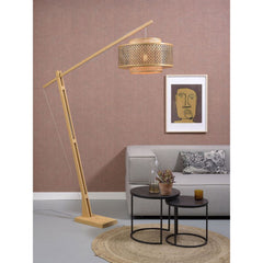 GOOD&MOJO Floor Lamp Bhutan Bamboo Natural Base 207cm