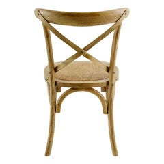 ZAGO Chair Bistrot Solid Wood Rattan