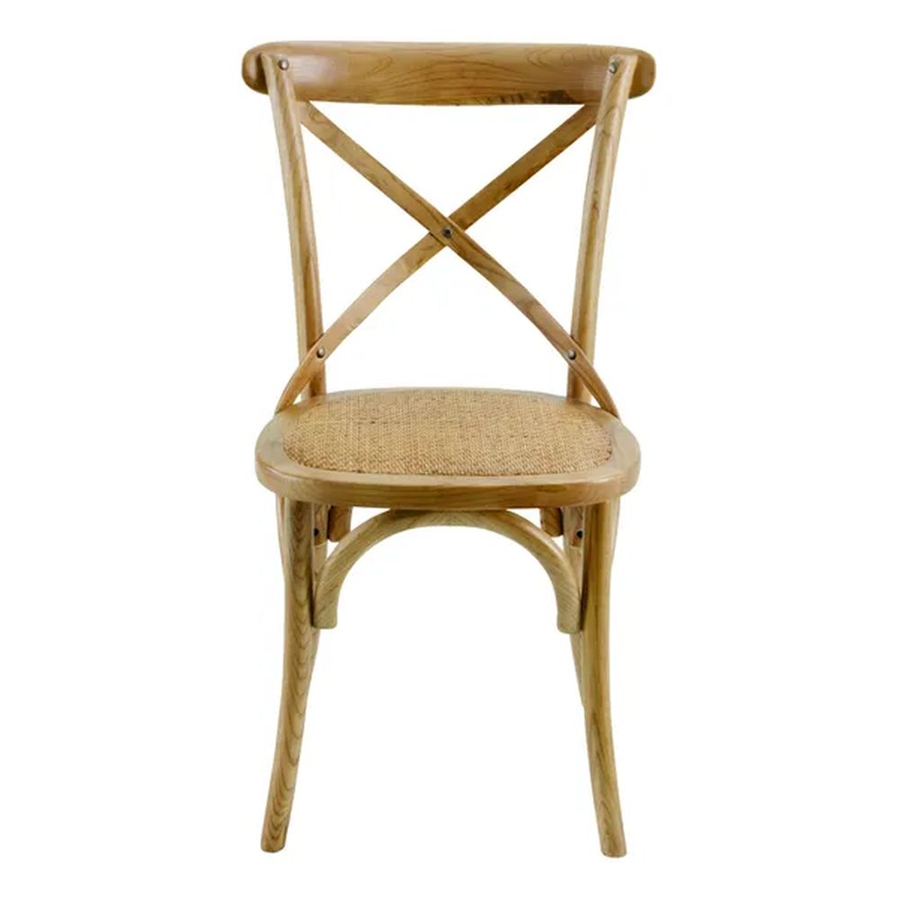 ZAGO Chair Bistrot Solid Wood Rattan