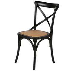 ZAGO Chair Bistrot Solid Wood Rattan