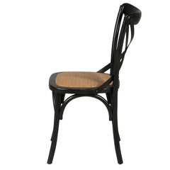 ZAGO Chair Bistrot Solid Wood Rattan