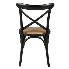 ZAGO Chair Bistrot Solid Wood Rattan