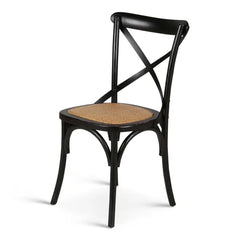 ZAGO Chair Bistrot Solid Wood Rattan