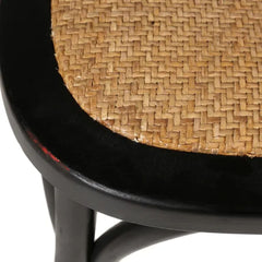 ZAGO Chair Bistrot Solid Wood Rattan