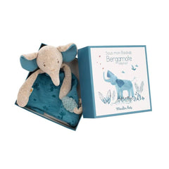 MOULIN ROTY Elephant Comforter With Soother Holder Sous Mon Baobab