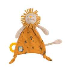 MOULIN ROTY Lion Comforter With Soother Holder Sous Mon Baobab