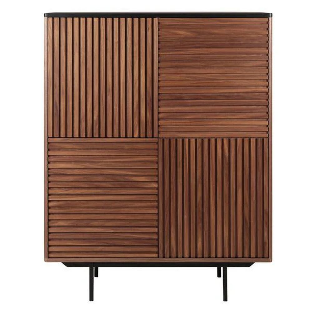 ZAGO Cabinet Nuance Metal Legs Walnut 140cm