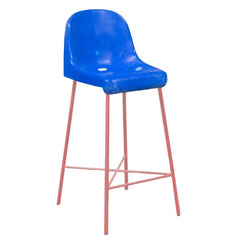 TOBIA ZAMBOTTI High Stool “The Fan Chair” Blue & Pink