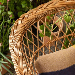 ORCHID EDITION Wicker Armchair Antonin With Cushion