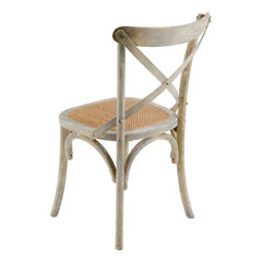 ZAGO Chair Bistrot Solid Wood Rattan