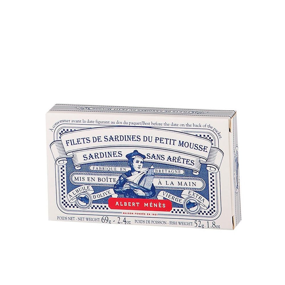 ALBERT MENES Sardine Fillets from Petit Mousse Boneless 60g