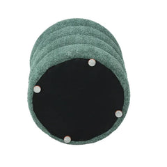 ZAGO Pouffe Fino Fur-Effect Fabric Emerald Green