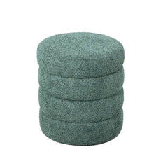 ZAGO Pouffe Fino Fur-Effect Fabric Emerald Green