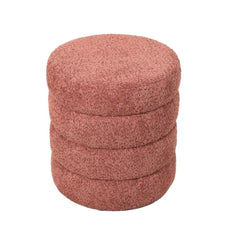 ZAGO Pouffe Fino Fur-Effect Fabric Pink