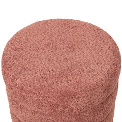 ZAGO Pouffe Fino Fur-Effect Fabric Pink