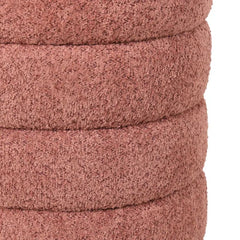 ZAGO Pouffe Fino Fur-Effect Fabric Pink