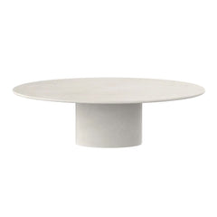 FURNIFIED Dining Table Hector Oval Microskin