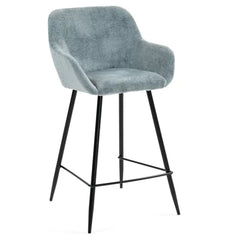 ZAGO Bar Stool Hibis Metal Legs Fabric 65cm