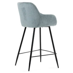 ZAGO Bar Stool Hibis Metal Legs Fabric 65cm