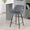 ZAGO Bar Stool Hibis Metal Legs Fabric 65cm