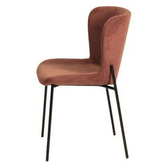 ZAGO Chair Holden Metal Legs Corduroy Fabric