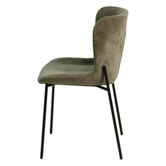 ZAGO Chair Holden Metal Legs Corduroy Fabric