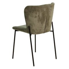 ZAGO Chair Holden Metal Legs Corduroy Fabric