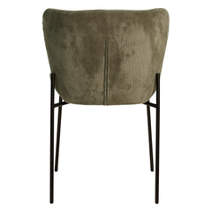 ZAGO Chair Holden Metal Legs Corduroy Fabric