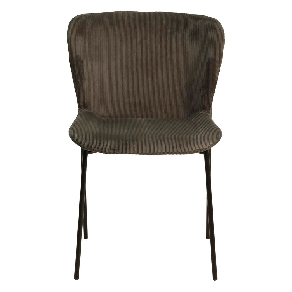 ZAGO Chair Holden Metal Legs Corduroy Fabric