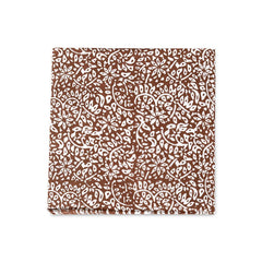 OPJET PARIS Set of 20 Paper Napkins Brown Batik