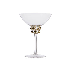 OPJET PARIS Champagne Coupe Glass Golden Pearl 16cm