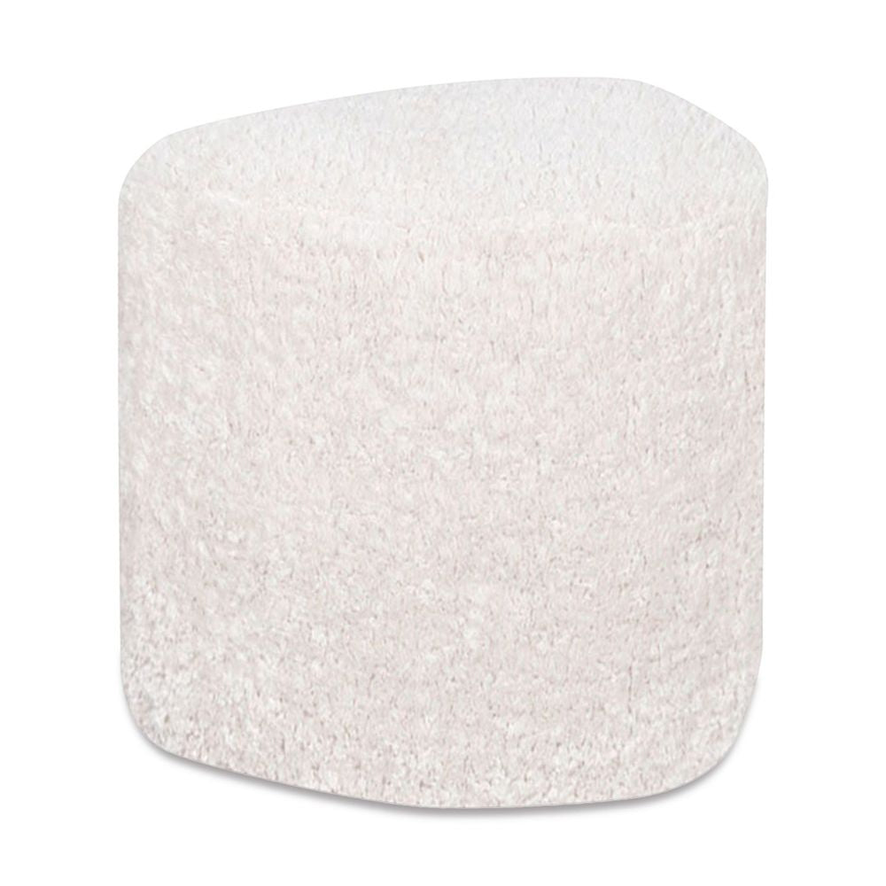 OPJET PARIS Stool Eva Fabric Faux-Fur White