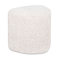 OPJET PARIS Stool Eva Fabric Faux-Fur White