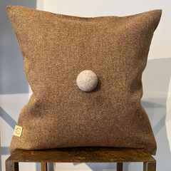 INTERIOR Pillow Brown Wool Linen 40x40cm