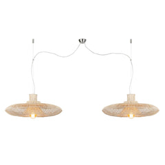 GOOD&MOJO Hanging Lamp Kalahari Wicker Double L