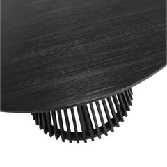 ZAGO Round Dining Table Kamala Black Teak  Ø120cm