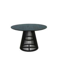 ZAGO Round Dining Table Kamala Black Teak  Ø120cm