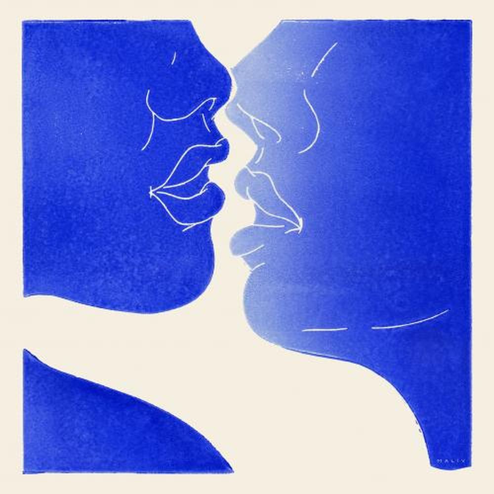 PSTR STUDIO Art Print Maliv - Kiss 50x50cm