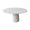 FURNIFIED Dining Table Legna White Travertine 140cm