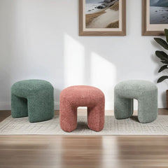 ZAGO Stool Lomos Natural Terry Fabric Color