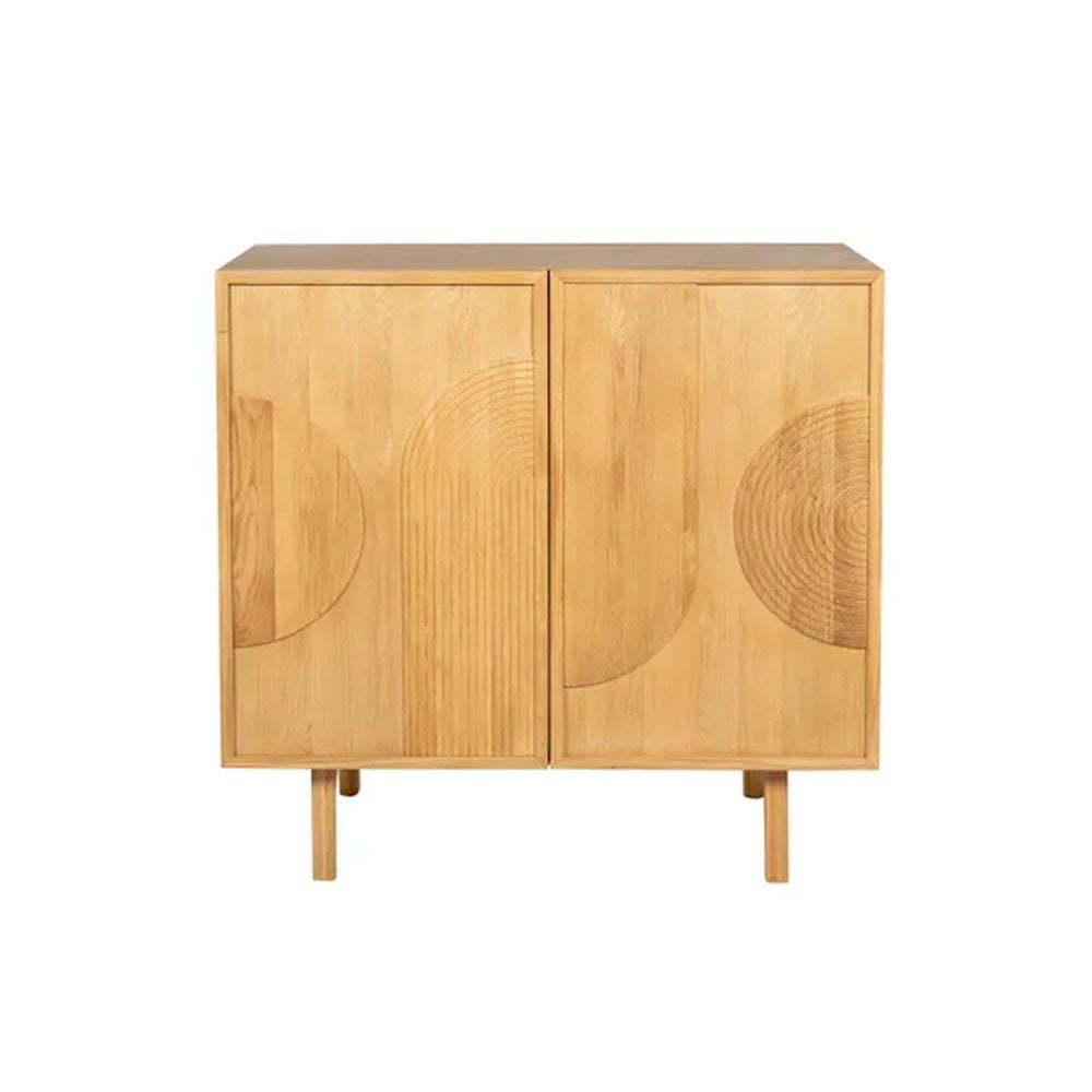 ZAGO High Sideboard Magik Natural Oak 2 Doors 100cm