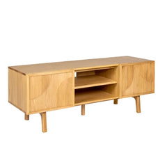 ZAGO Low Sideboard Magik Natural Oak 2 Doors 140cm