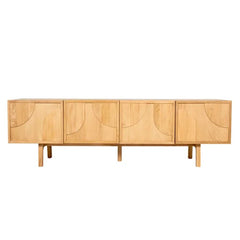 ZAGO Low Sideboard Magik Natural Oak 4 Doors 180cm